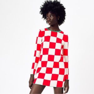 Zara short checkers dress